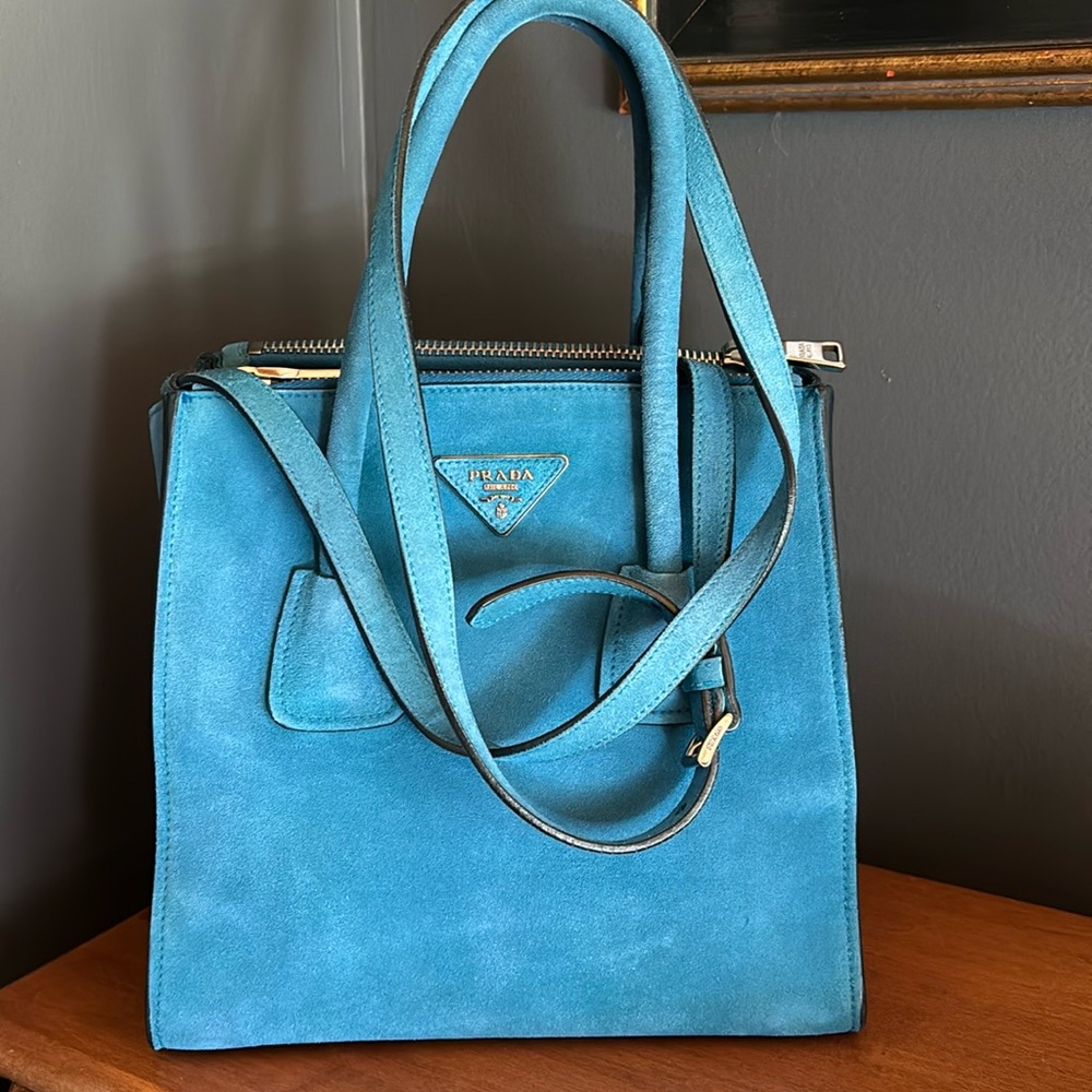 Authentic Prada suede twin tote - Picture 2 of 10
